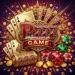P777 Game logo with cards, dice, and golden coins design