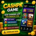 CASHPK Game app icon showing play earn rewards and download option