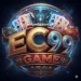 EC99 Game golden logo with playing cards and casino-style design for online earning gaming app.