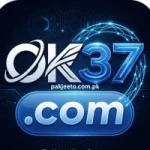 A futuristic blue-themed logo displaying “OK37.com” with a digital circuit background and glowing network design.
